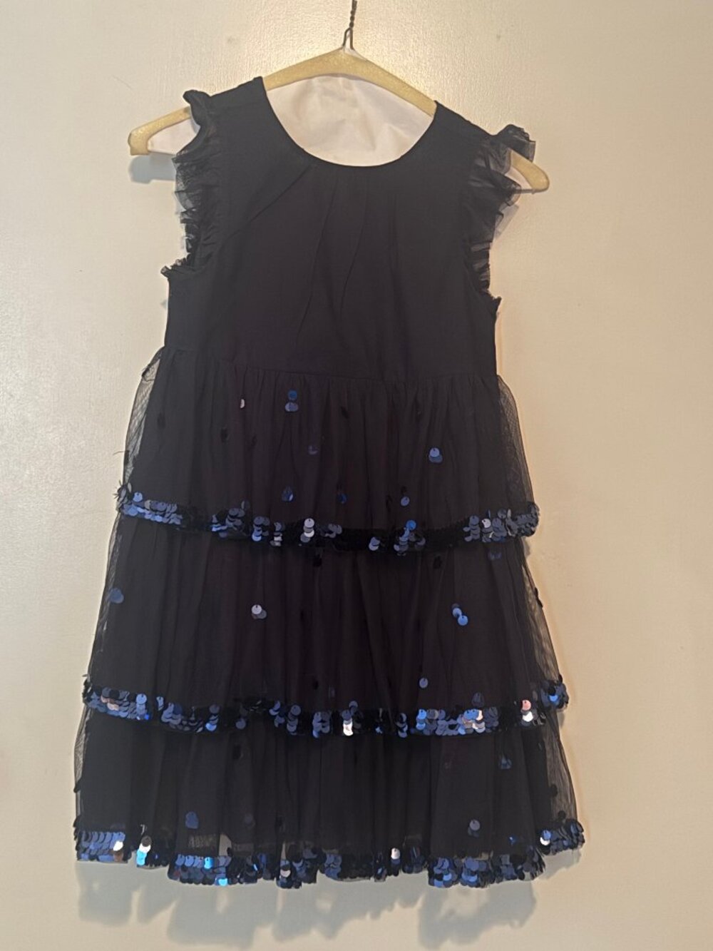Jcrew crewcuts dark blue party dress girls size 8